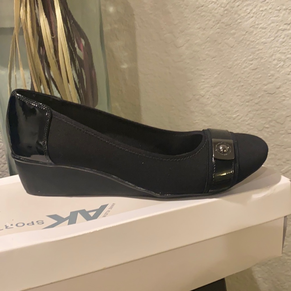 Anne Klein Sport small wedge shoe.